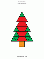 Heritage Homeschool Christmas Pattern Blocks Activity