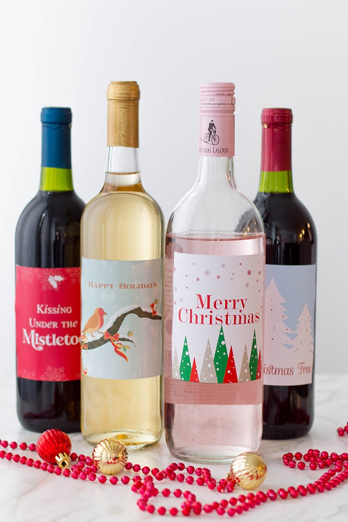 Holiday Wine Labels FREE Printables Onion Rings Things