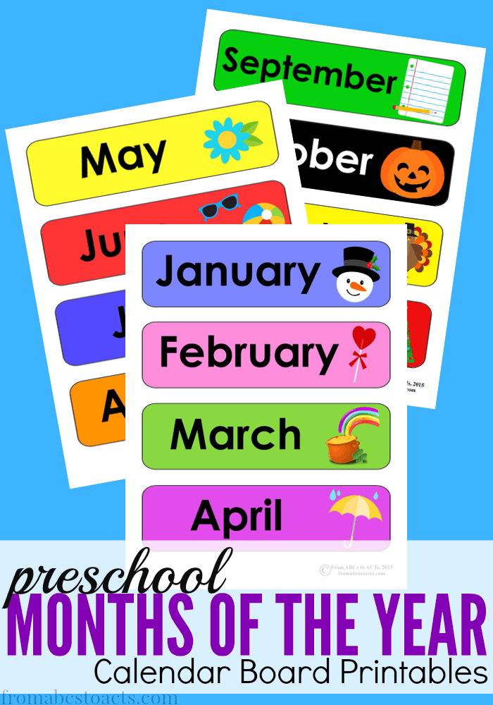 Home Preschool Calendar Board From ABCs To ACTs