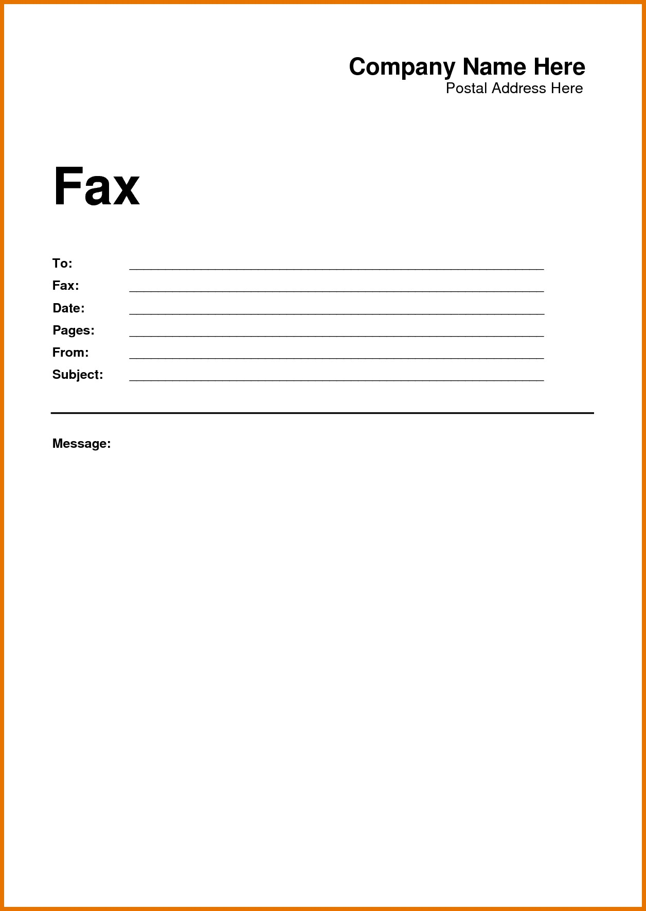 How To Prepare A Fax Cover Sheet 