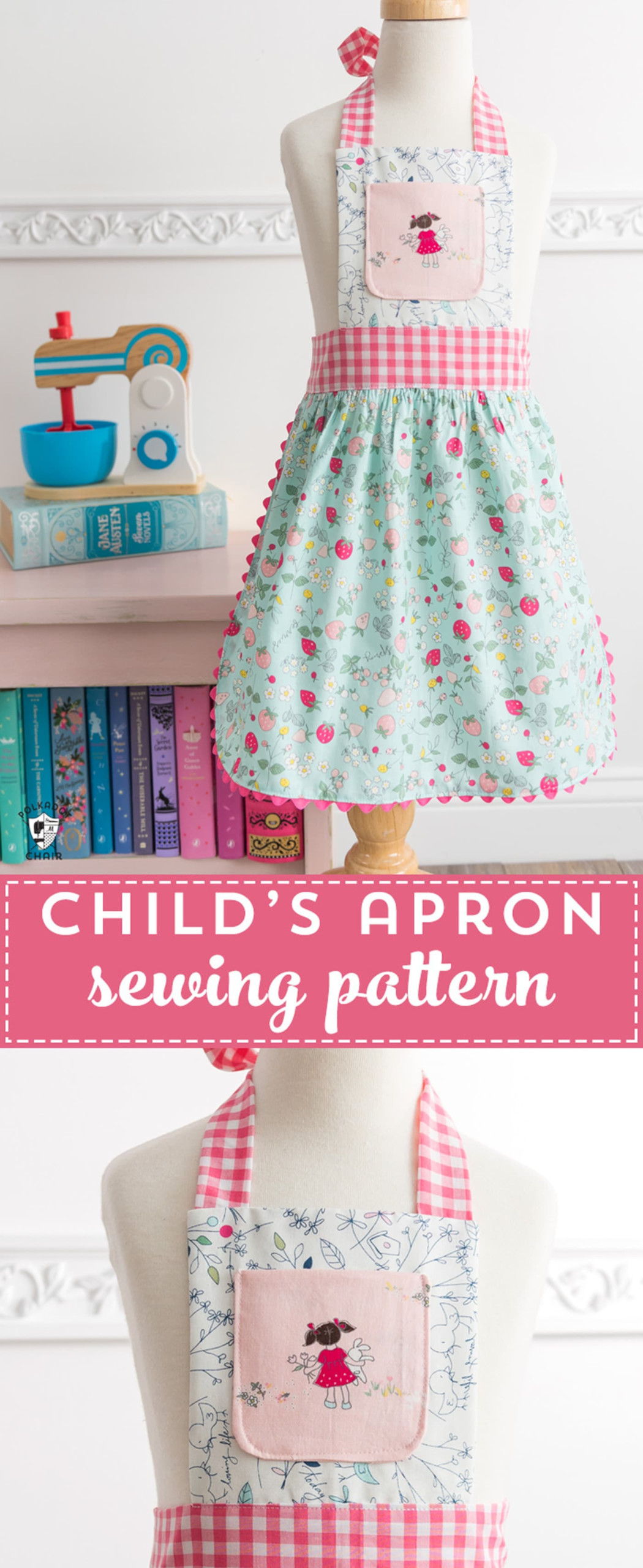 How To Sew Children s Aprons A Free Child s Apron Pattern