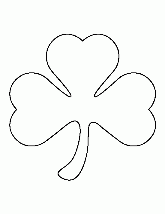 Large Shamrock Pattern Use The Printable Outline For 