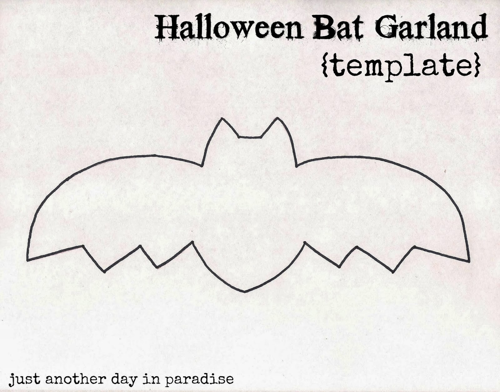 Larissa Another Day Halloween Bat Garland Tutorial 