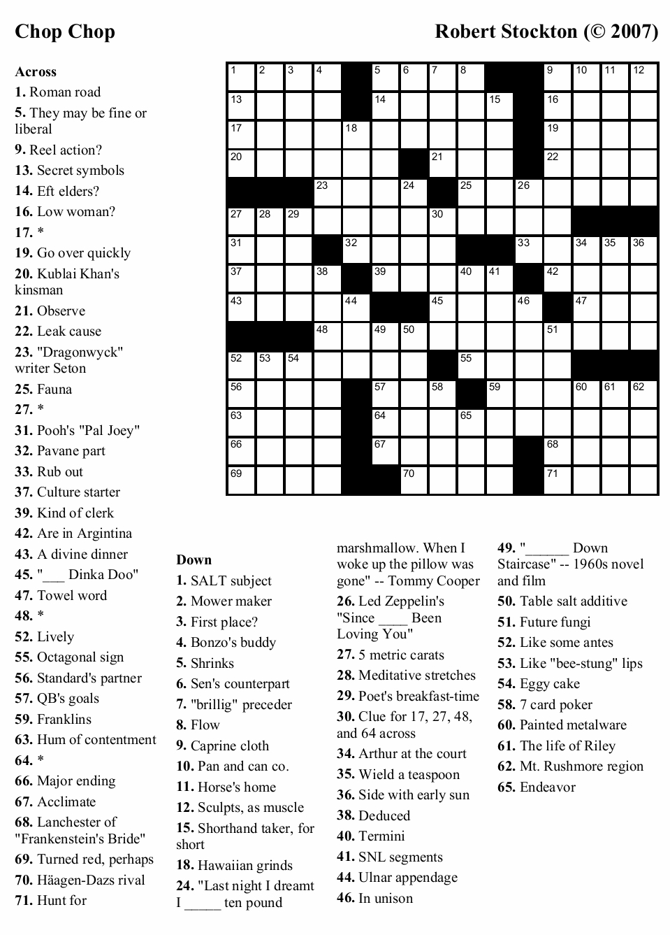 Make Your Own Crossword Puzzle Free Printable Free Printable