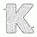 Maze K Free Printable