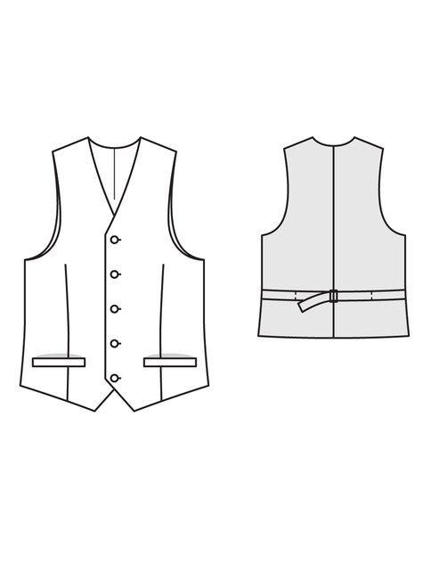 Men s Waistcoat 04 2013 136 Patterns To Get Burda 