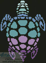 Mini Sea Turtle Cross Stitch Pattern Mini