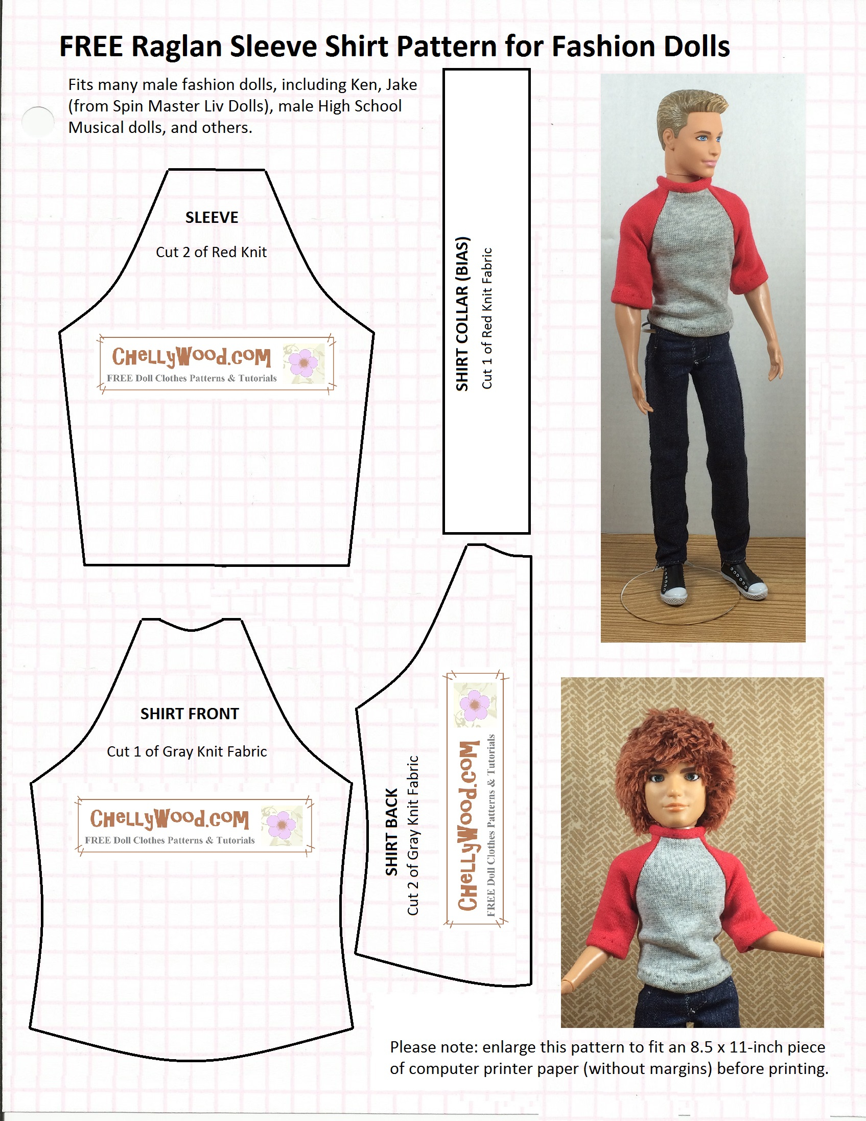 Old Pattern Page Free Doll Clothes Patterns