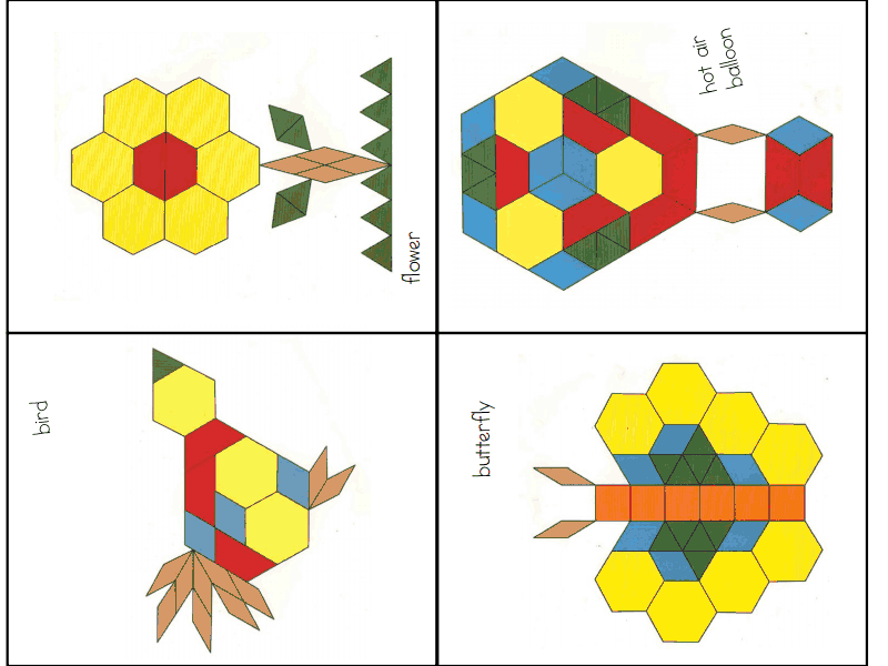 Pattern Blocks 2 pdf Pattern Blocks Pattern Block Templates