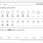 Pattern Mats Identifying Patterns ABC Printable