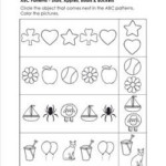 Pattern Worksheets For Kindergarten A Wellspring Of