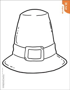 Pilgrim Hat Pattern Activities Printable Lesson 