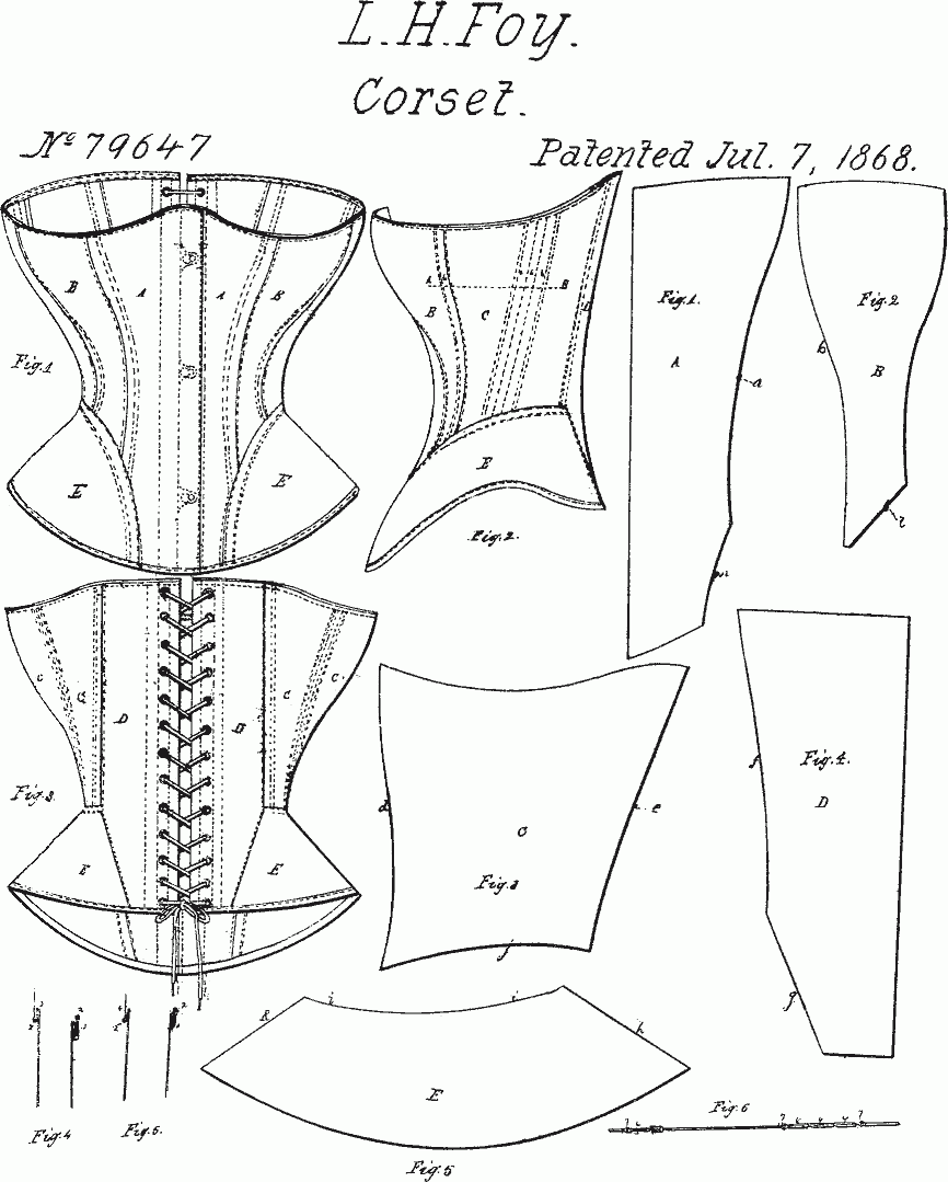 Printable Corset Pattern FreePrintableTM FreePrintableTM