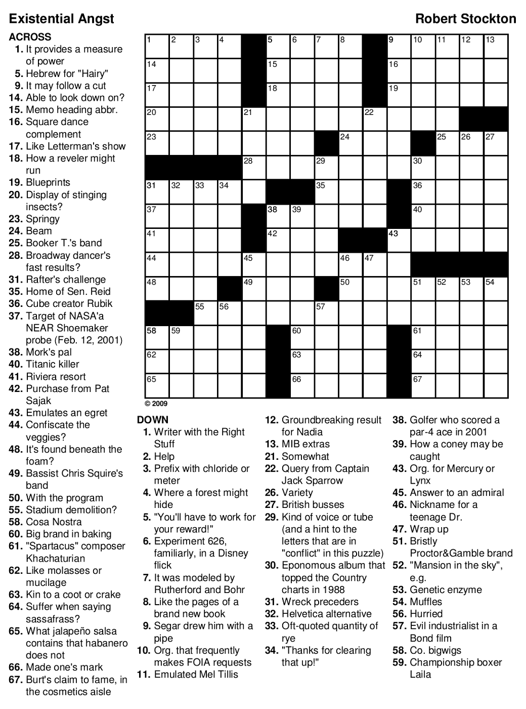 Printable Crossword Hard Printable Crossword Puzzles