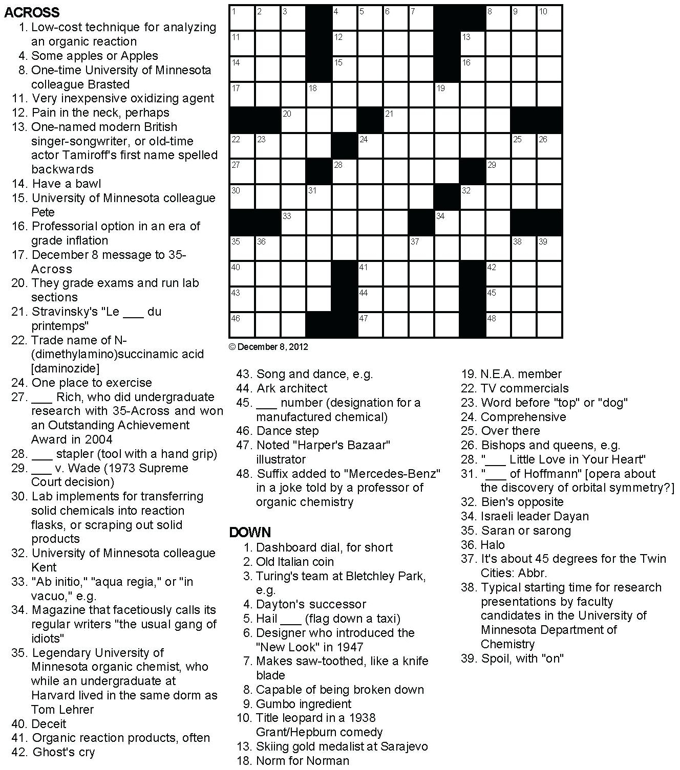 Printable Crossword Puzzles For Teens Printable 