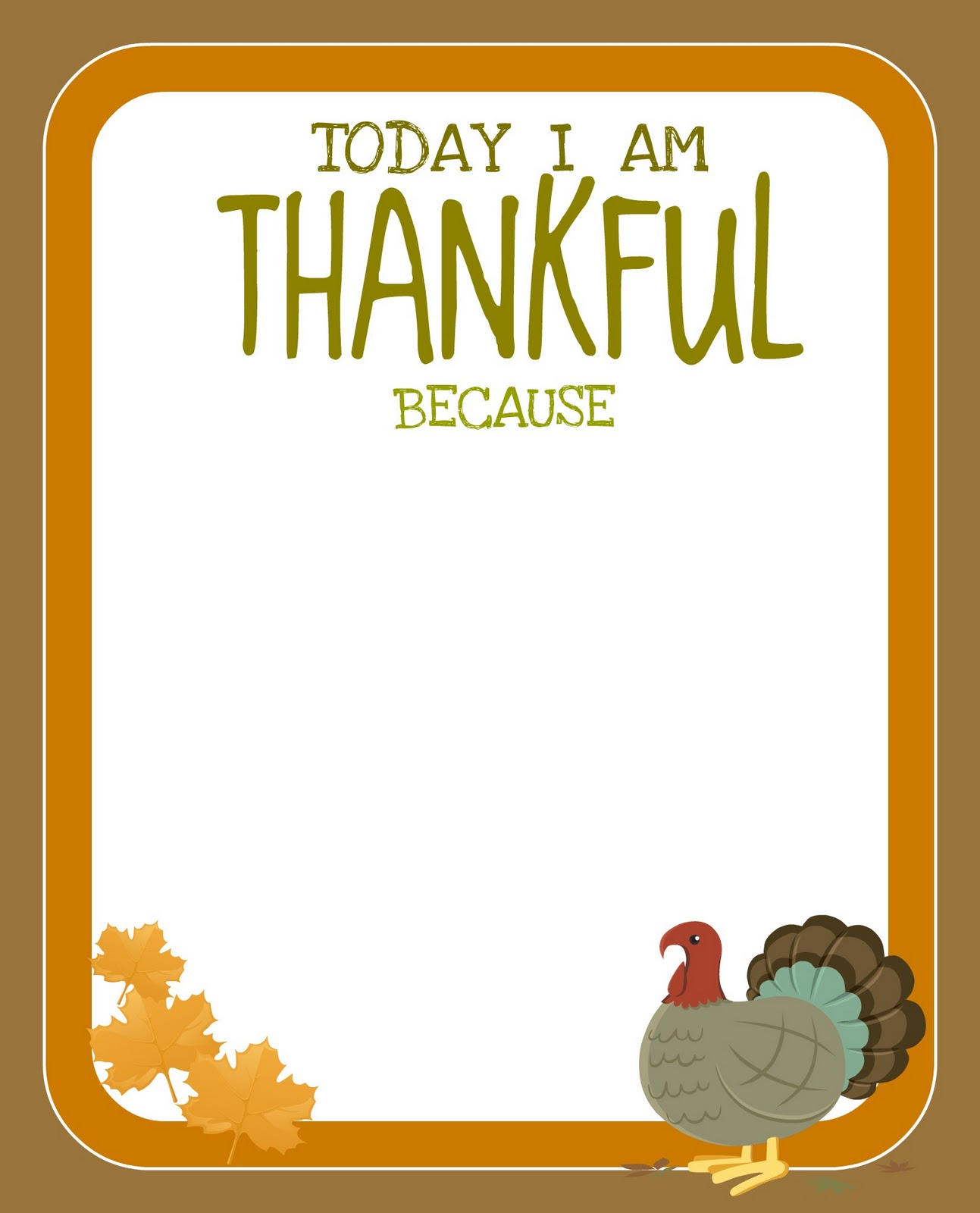  PRINTABLE Free Thanksgiving Printable Creative Juice