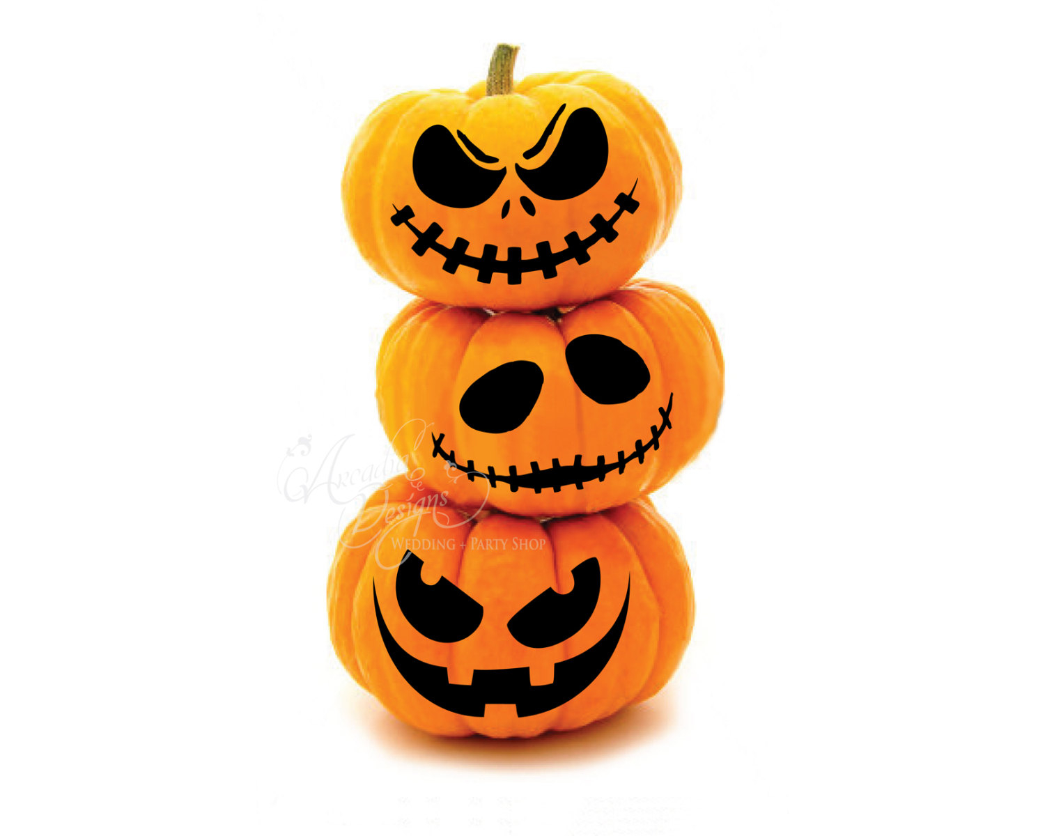 Printable Halloween Pumpkin Carving Pattern Stencil PDF 