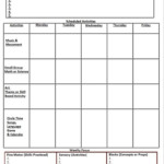 Printable Lesson Plan Template Preschool Lesson Plan