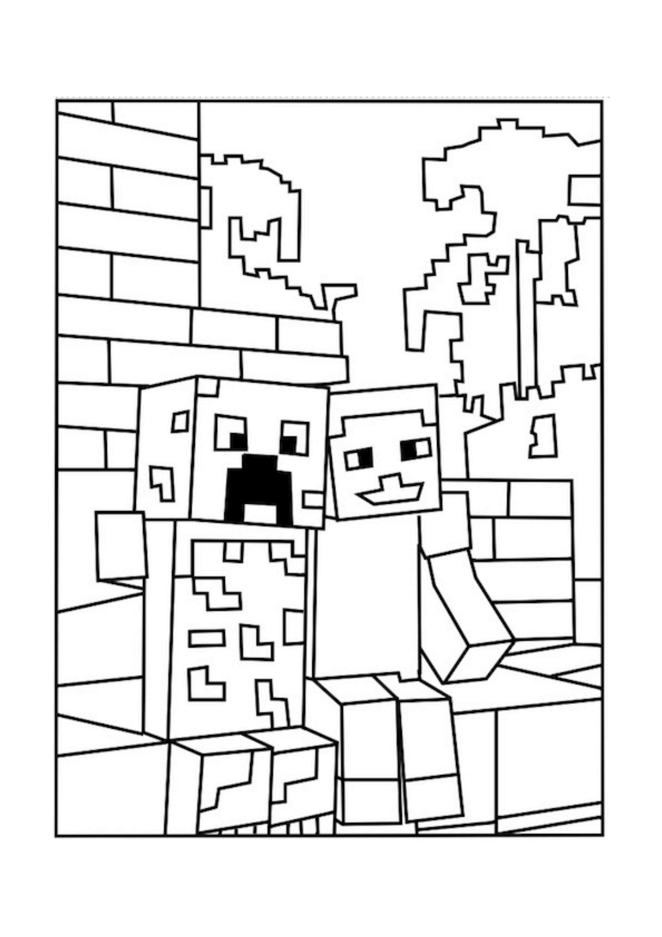 Printable Minecraft Coloring Pages Coloring Home