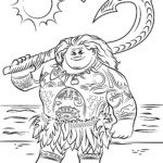 Printable Moana Coloring Pages K5 Worksheets