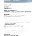 Printable Resume Template 35 Free Word PDF Documents