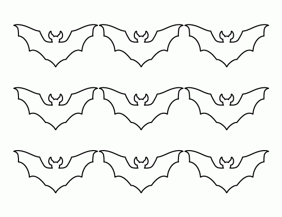 Printable Small Bat Template