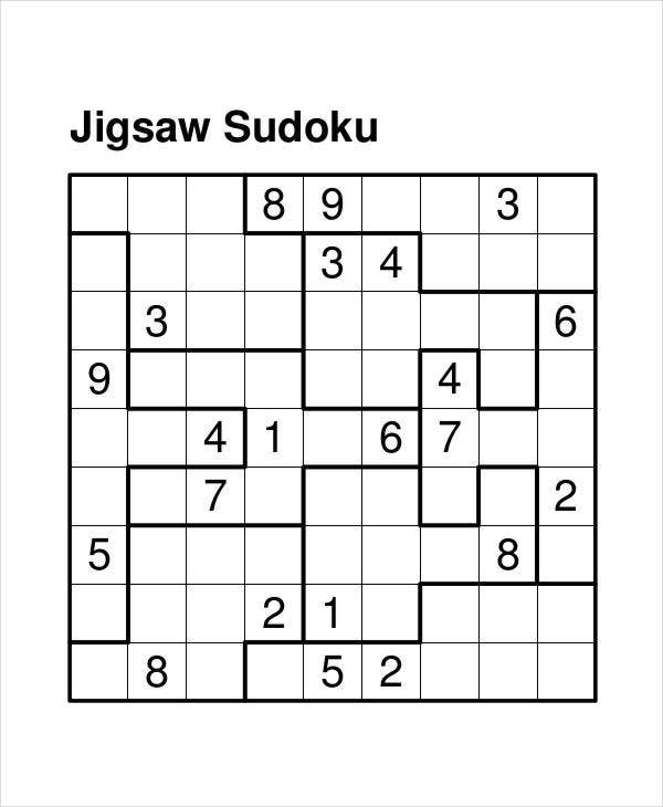 Printable Sudoku Puzzle 7 Free PDF Documents Download 