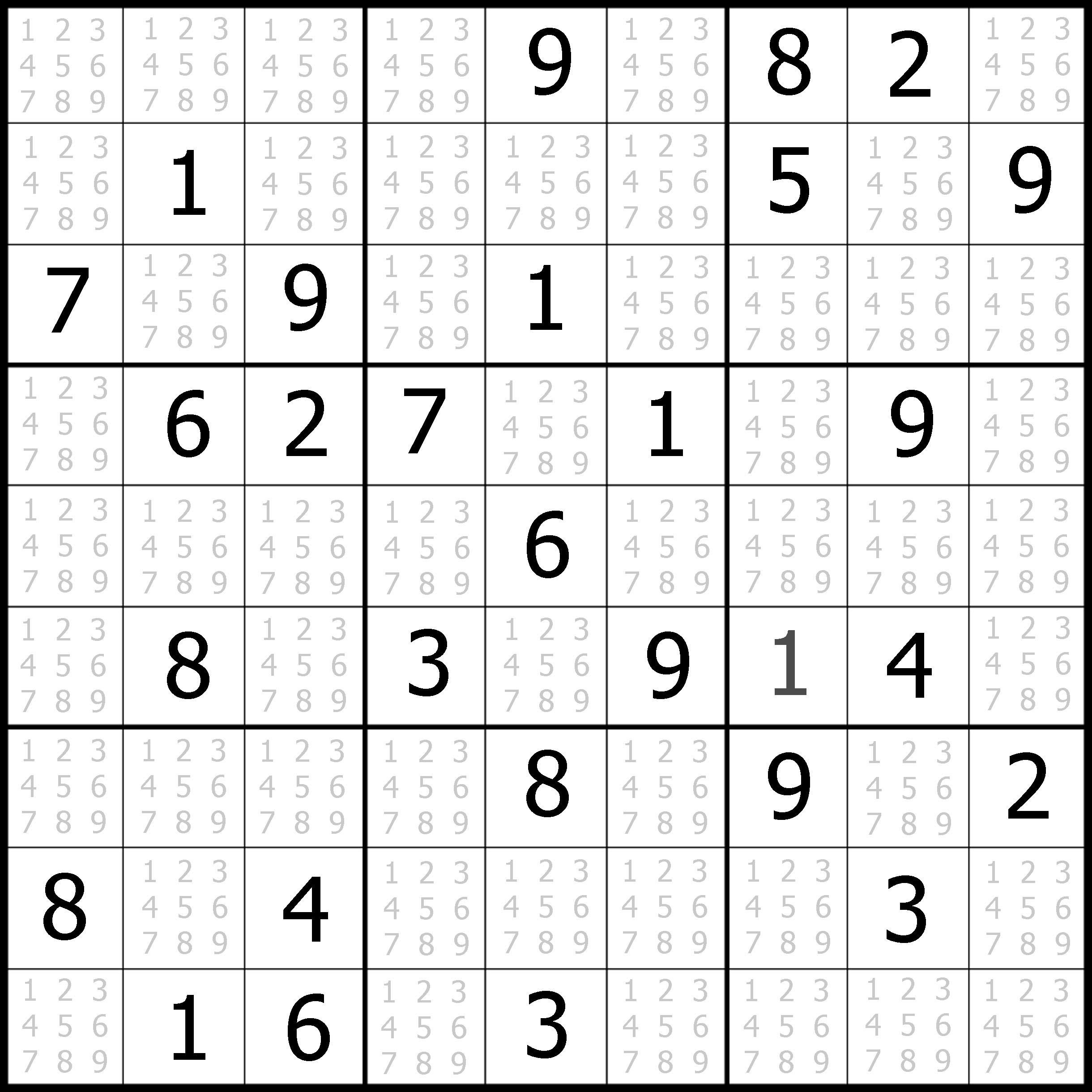 Printable Sudoku Puzzles Easy 1 Printable Crossword Puzzles