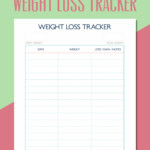 Printable Weight Loss Tracker Pdf PrintAll