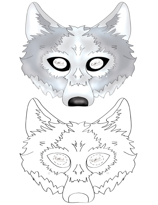 Printable Wolf Mask Coolest Free Printables