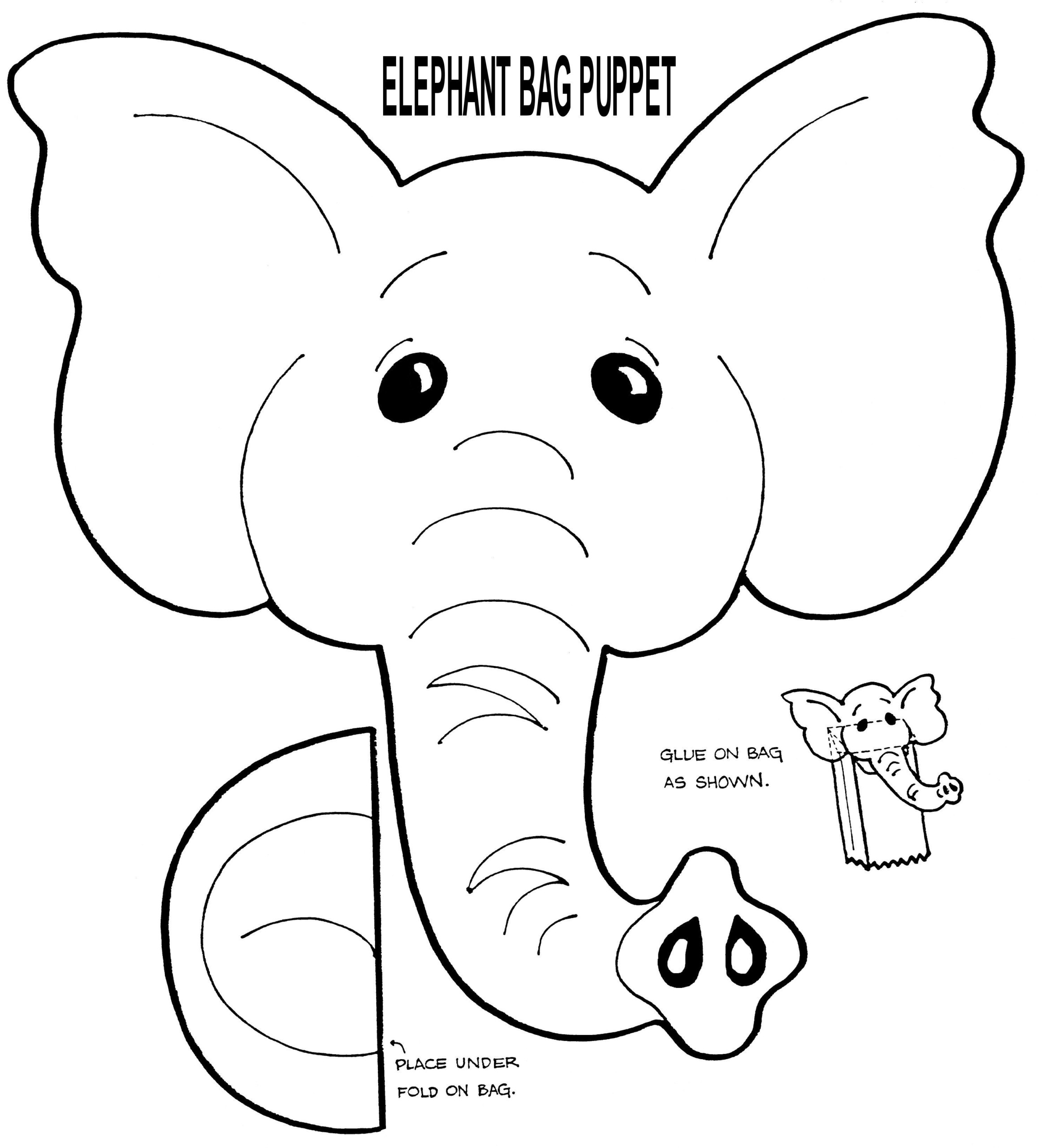 Puppets Paper Bag Puppets Elephant Crafts Paper Bag Crafts