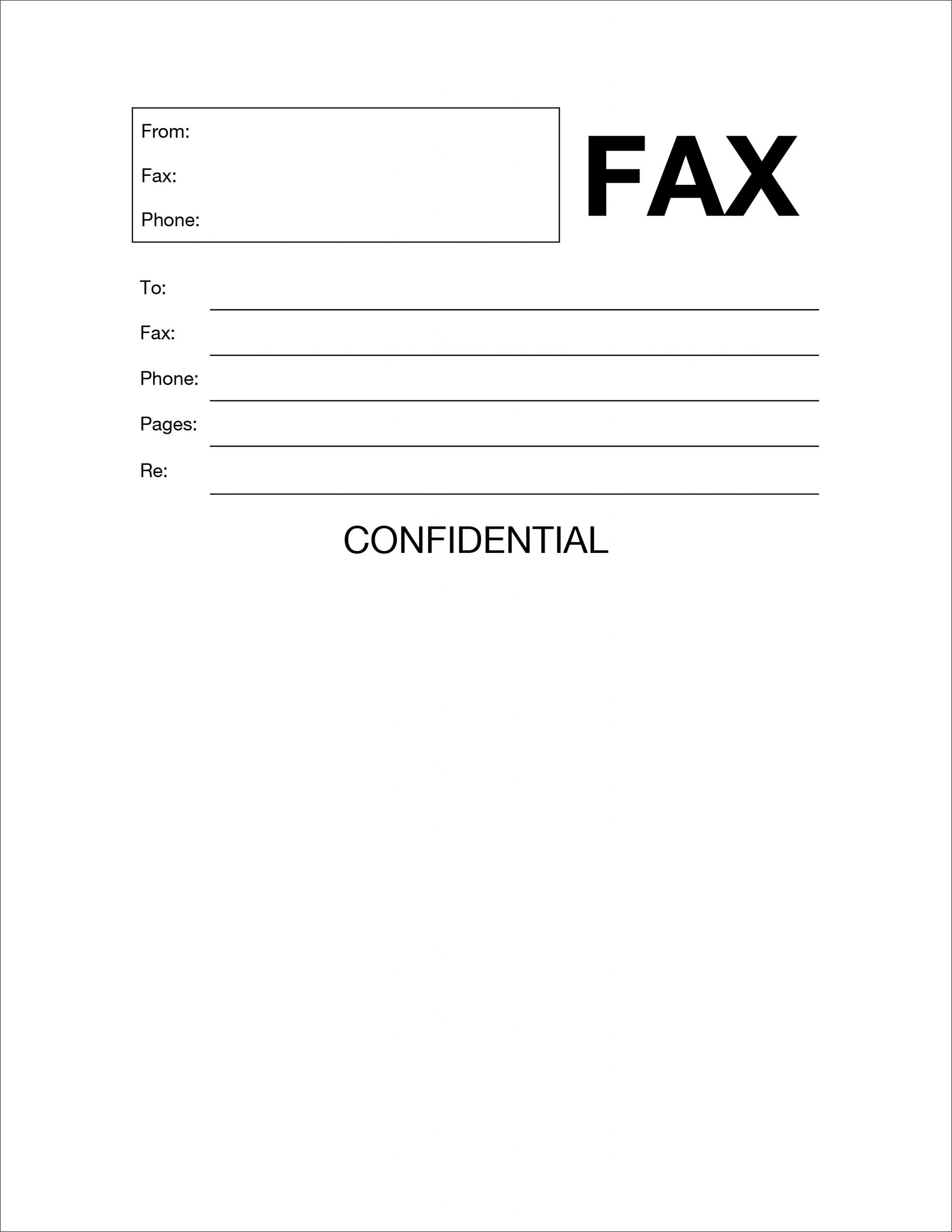 Sample Fax Cover Sheet Template With Examples