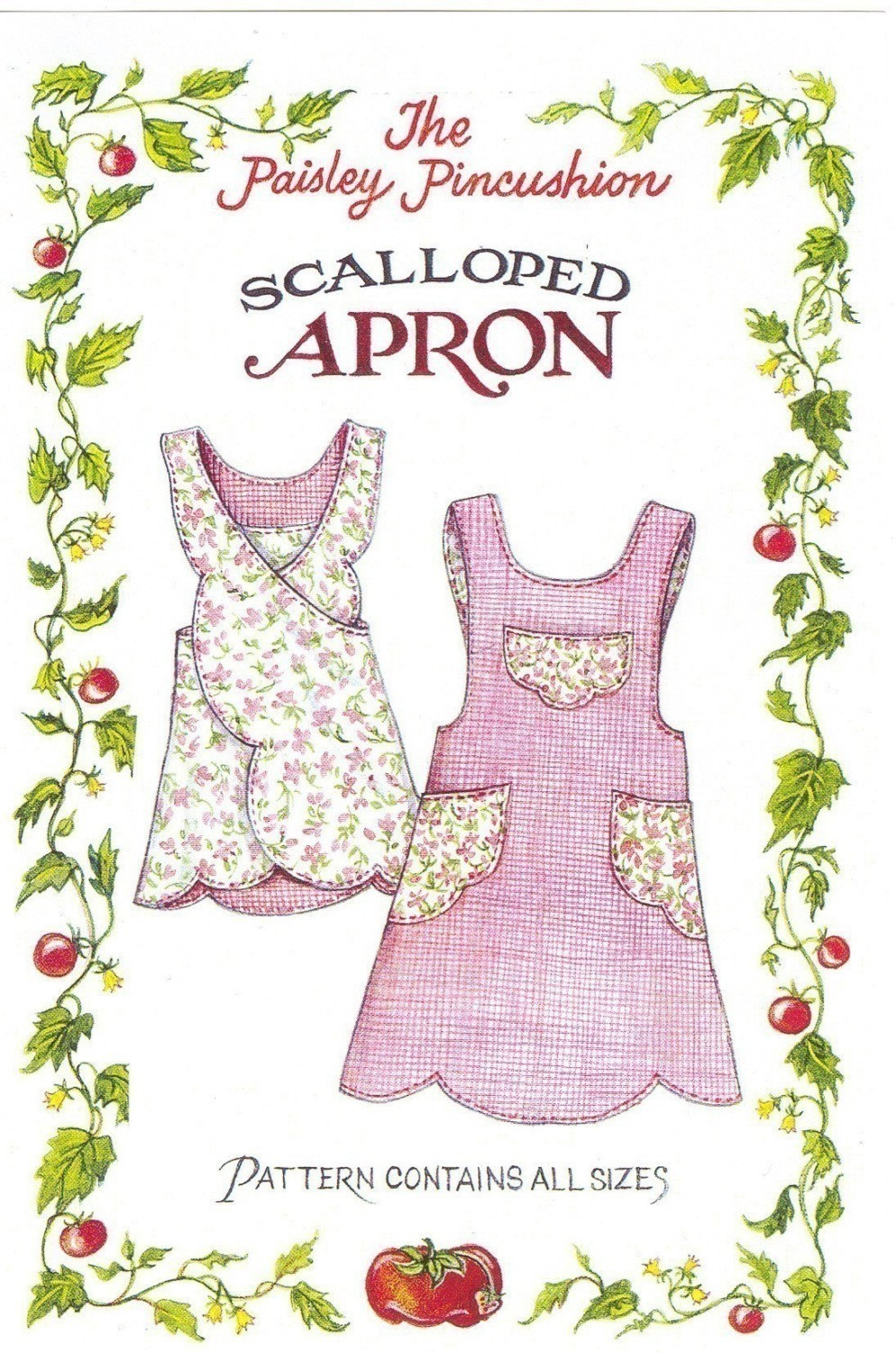 Scalloped Apron Pattern By Paisleypincushion On Etsy