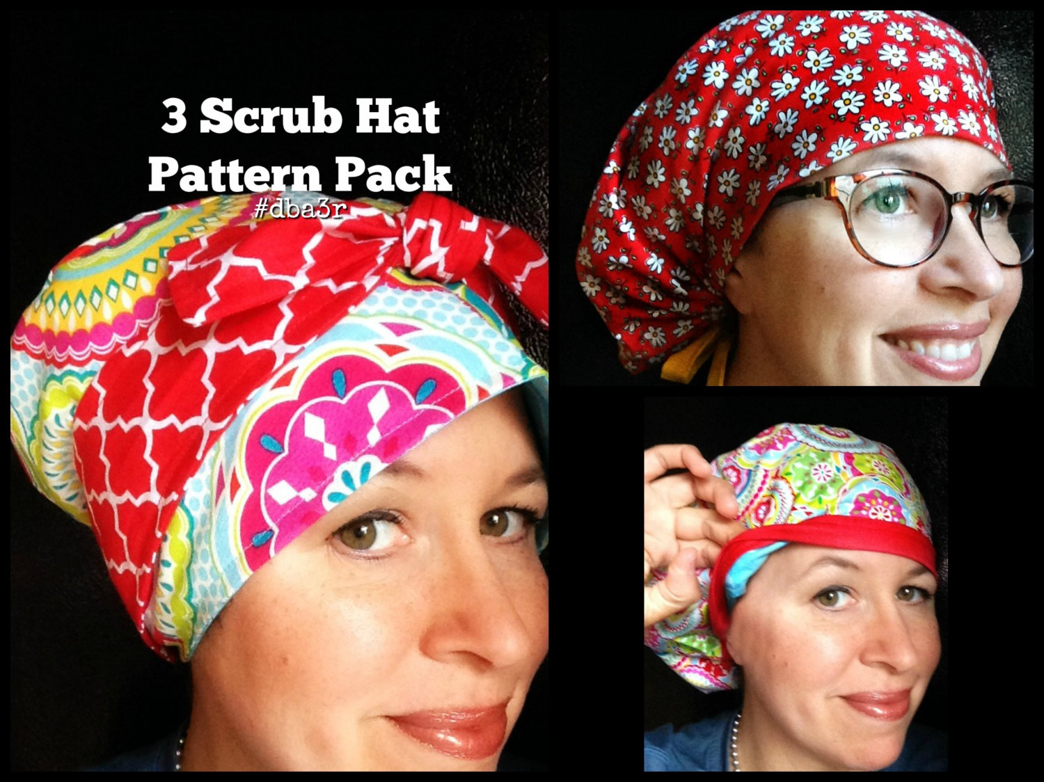 Scrub Hat Sewing Pattern Tutorial Diy ADesignbyAngie