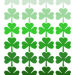 Shamrock Pattern Printable St Patrick S Day Decor Paper