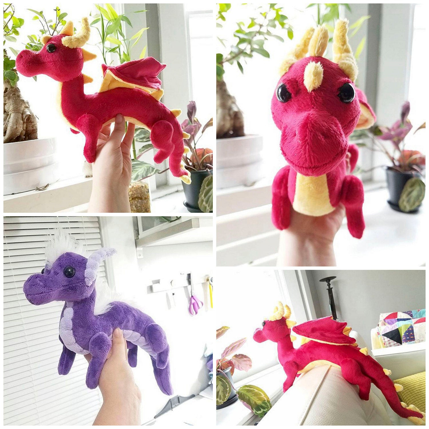 Shoulder Dragon Plush Sewing Pattern Plush Toy Pattern 