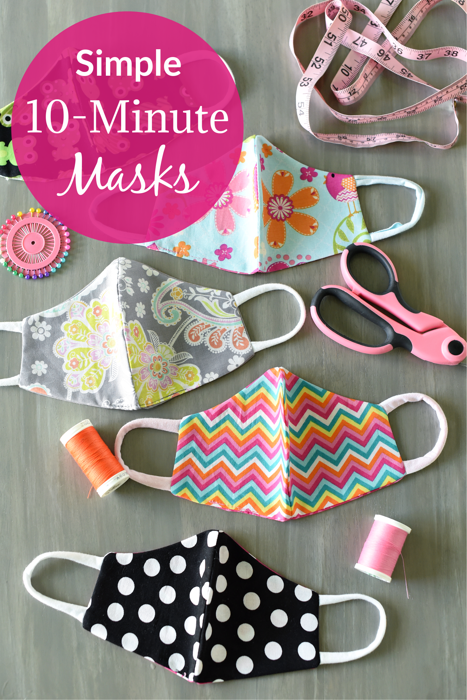 Simple Comfortable Face Mask Pattern Crazy Little Projects