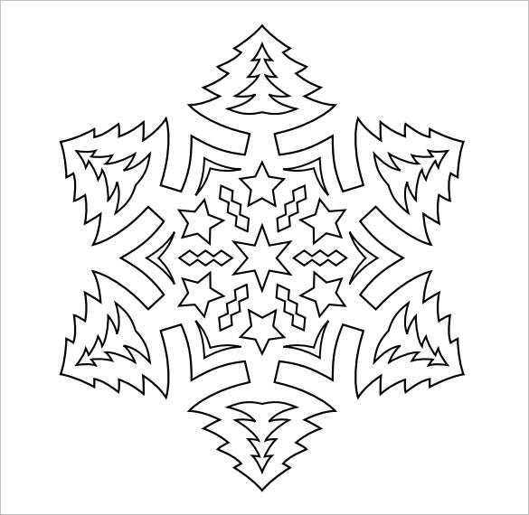 Snowflake Templates 53 Free Word PDF JPEG PNG Format 