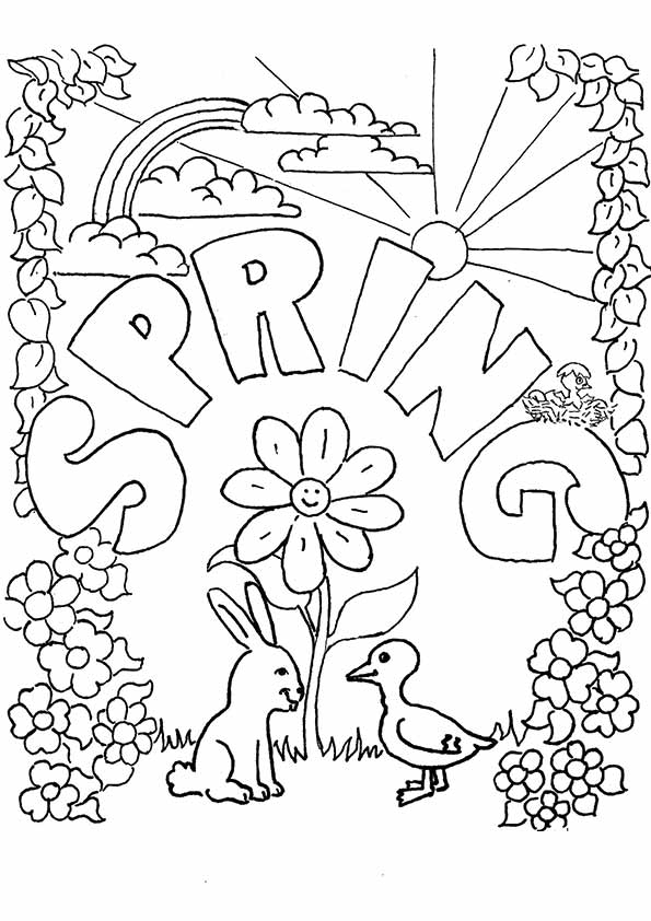 Spring Coloring Pages Best Coloring Pages For Kids