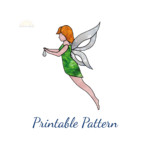 Stained Glass Pattern Fairy Pattern Fairy Suncatcher DIY