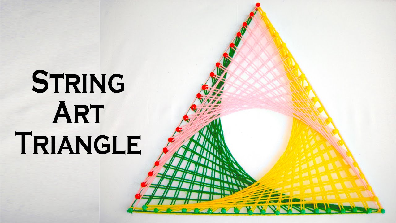 String Art Patterns How To Make String Art Triangle 