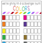 Summer Color Scavenger Hunt Free Printable Skip To My Lou