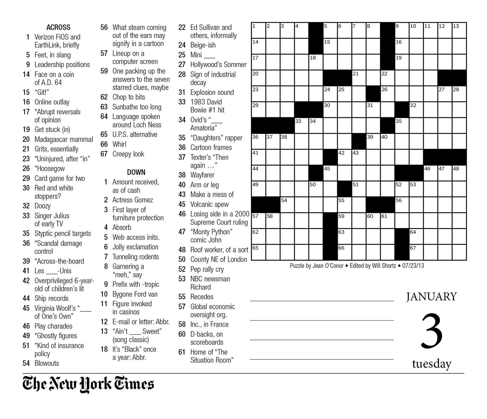 New York Times Crossword Printable Free 2021 FreePrintableTM com