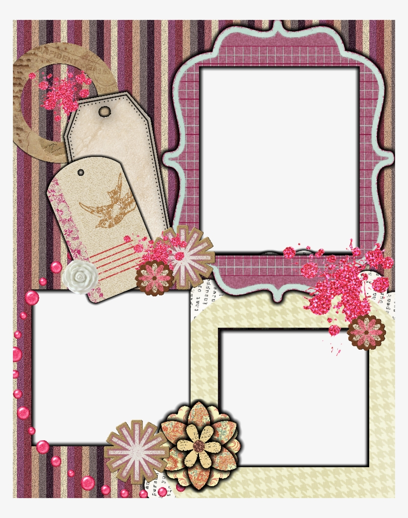 Sweetly Scrapped Free Scrapbook Layout Template 