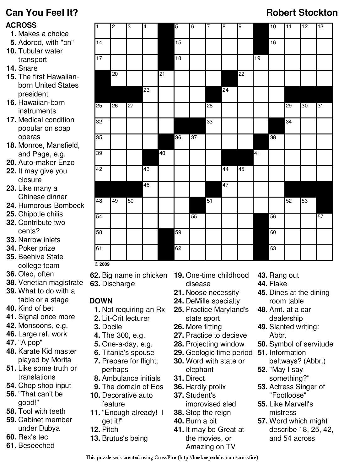 Teenage Crossword Puzzles Printable Free Printable 