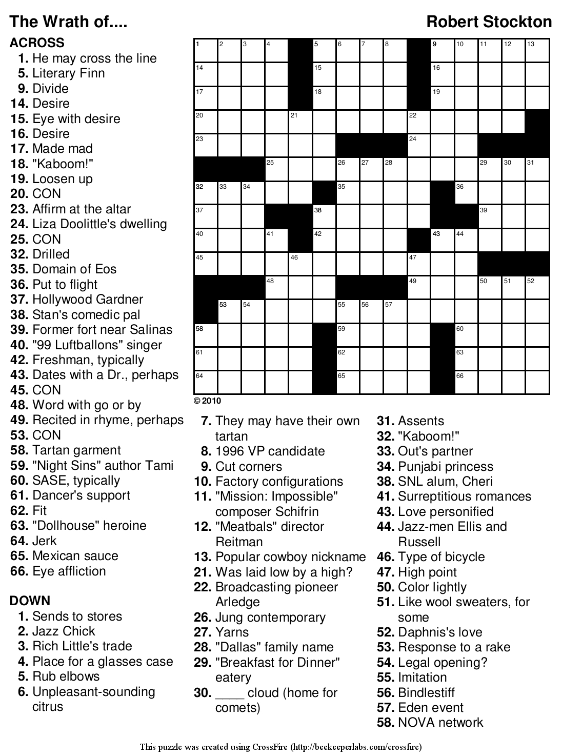 Teenage Crossword Puzzles Printable Free Printable 