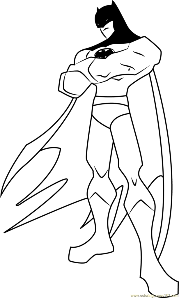 The Batman Printable Coloring Page For Kids And Adults