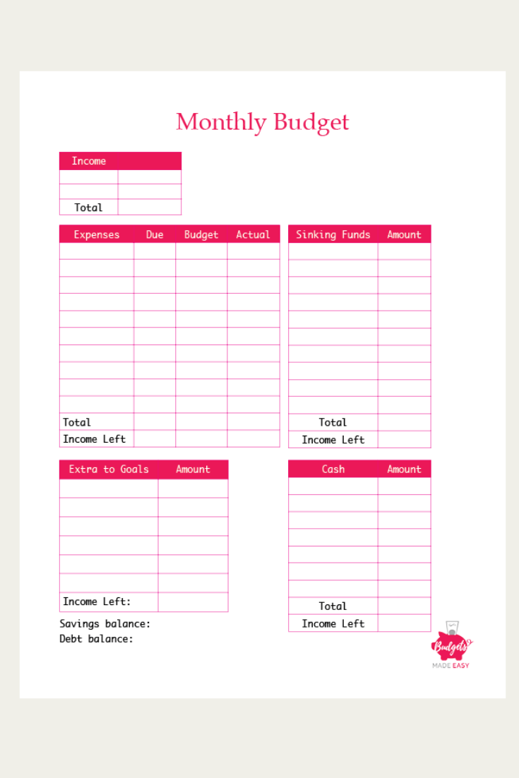 The Most Effective Free Monthly Budget Templates That Will 