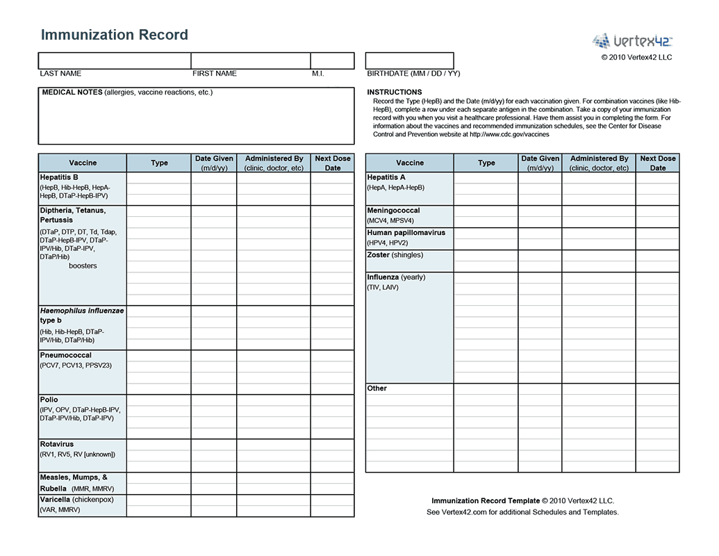 Top Dog Vaccination Record Printable Pdf Marsha Website