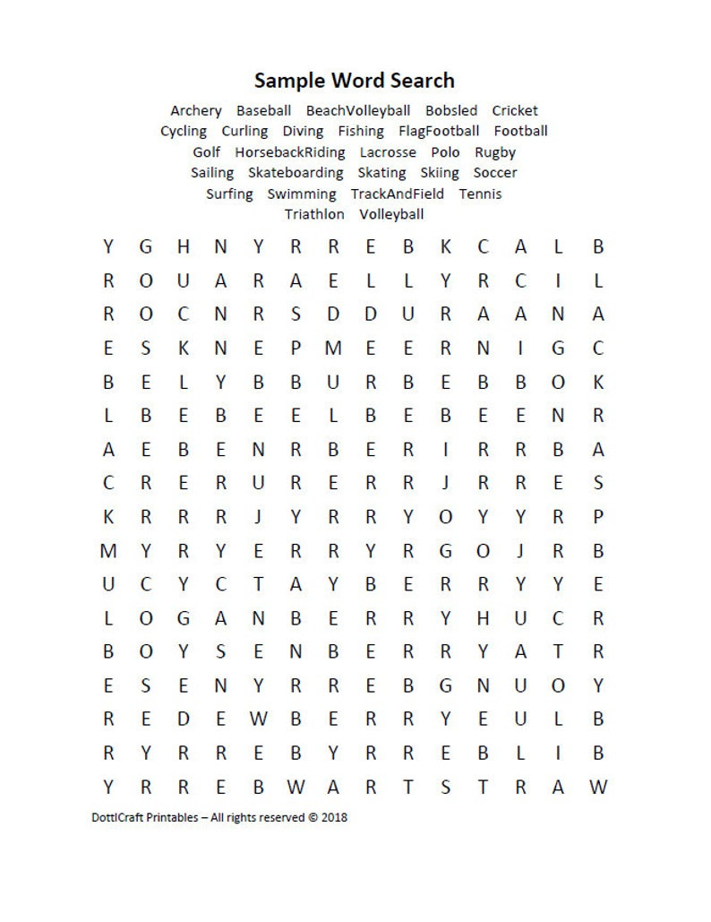 Tropical Madness Word Search Puzzle Printable Seek Find Etsy